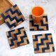 Handmade Decorative Wooden Coasters Pack of 4